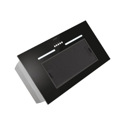 Candy , Hood , CPY5MBG , Canopy , Energy efficiency class C , Width 52 cm , 298 m³/h , Mechanical control , LED , Black Glass