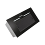 Candy , Hood , CPY5MBG , Canopy , Energy efficiency class C , Width 52 cm , 298 m³/h , Mechanical control , LED , Black Glass