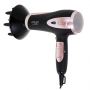 Adler , Hair Dryer , AD 2248b ION , 2200 W , Number of temperature settings 3 , Ionic function , Diffuser nozzle , Black/Pink