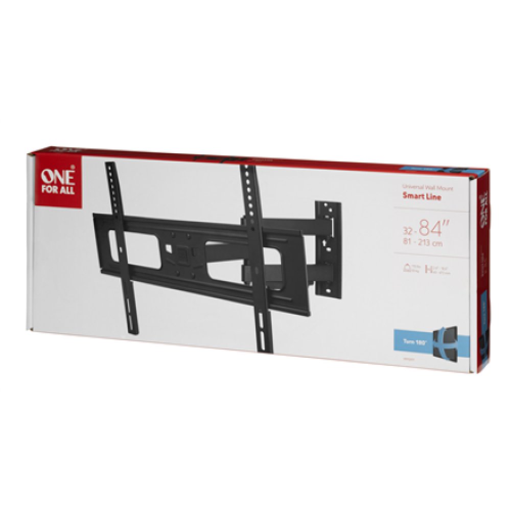 ONE For ALL Smart Wall Mount TURN WM2651 Wall mount, Turn, 32-90 , Maximum weight (capacity) 50 kg, VESA 200 x 200, 300 x 200, 300 x 300, 400 x 300, 400 x 400, 600 x 400 mm, Black
