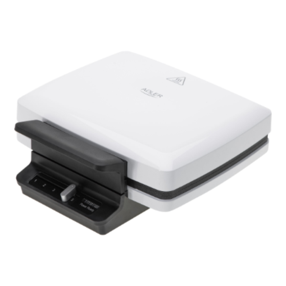 Adler Waffle maker , AD 3085 , 1200 W , Number of pastry 2 , Waffle , White