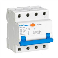 Chint , Circuit breaker RCBO, NB310L/3N, 3P+N, C20, 30mA, A, 6kA , NB310L3PN30MAA20C