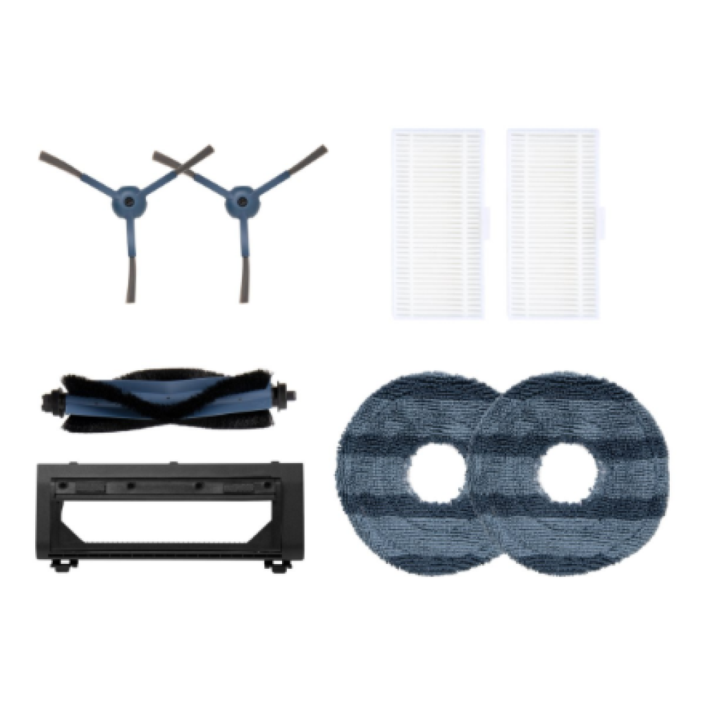 Anker Eufy , Replacement Parts Kit for Eufy C20 Omni Robot Vacuum, Roller Brush with Bristles and Rubber, Brush Guard, 2 Side Brushes, Washable Filter, and 2 Mop Cloths