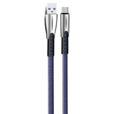 ColorWay Cable USB Type-C (Zinc Aalloy) 2.4А, 1m , CW-CBUC012-BL