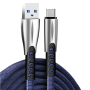 ColorWay Cable USB Type-C (Zinc Aalloy) 2.4А, 1m , CW-CBUC012-BL