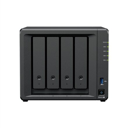Synology DiskStation , DS425+ , Intel Celeron , J4125 , Processor frequency 2.0 GHz , 2 GB , DDR4 , Black