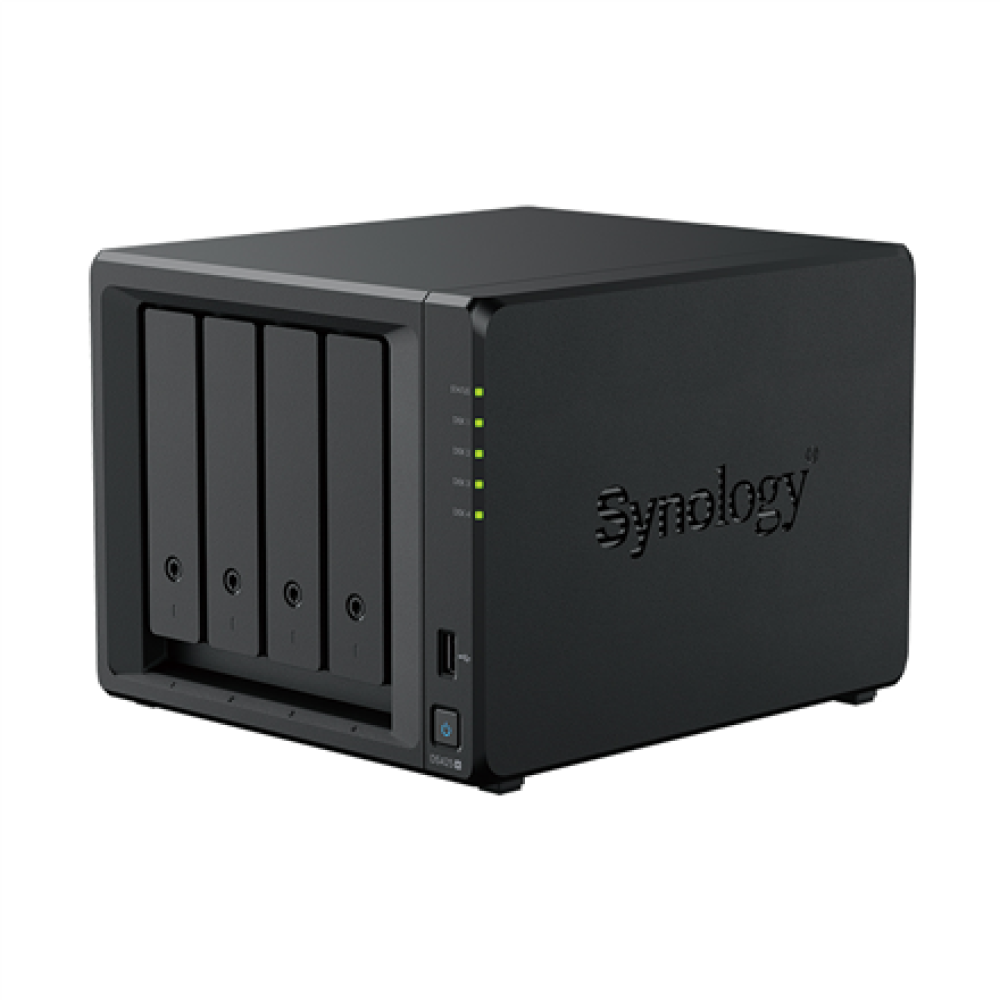 Synology DiskStation , DS425+ , Intel Celeron , J4125 , Processor frequency 2.0 GHz , 2 GB , DDR4 , Black