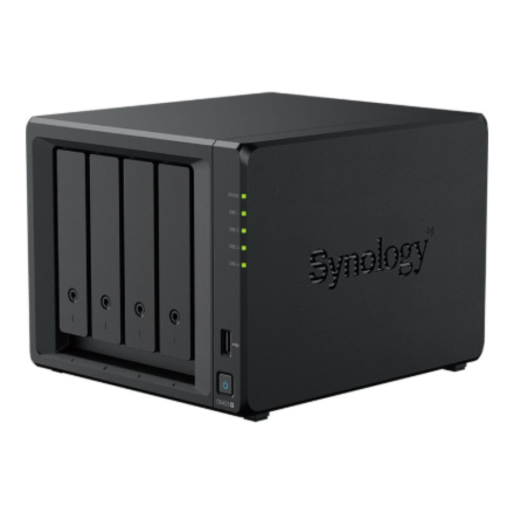 Synology DiskStation , DS425+ , Intel Celeron , J4125 , Processor frequency 2.0 GHz , 2 GB , DDR4 , Black