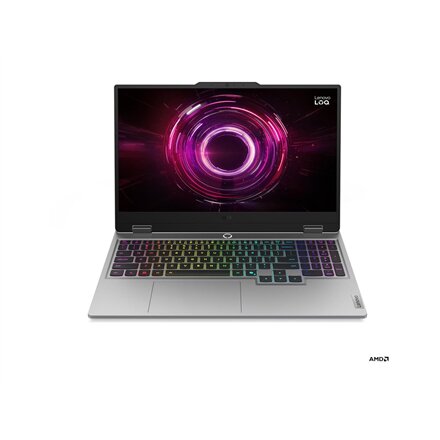 Lenovo- LOQ 15AHP10 AMD , Luna Grey , 15.6 , IPS , FHD , 1920 x 1080 pixels , Anti-glare , AMD Ryzen 7 , 250 , 16 GB , SODIMM DDR5 , Solid-state drive capacity 512 GB , NVIDIA GeForce RTX 5060 , GDDR7 , 8 GB , Windows 11 Home , 802.11ax , Bluetooth versio