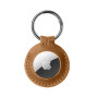Fixed , Case for AirTag , Genuine cowhide , Brown