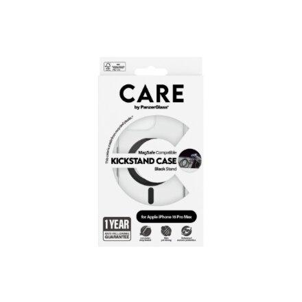 CARE Back cover , Apple , iPhone 16 Pro Max , Recycled plastic , Transparent