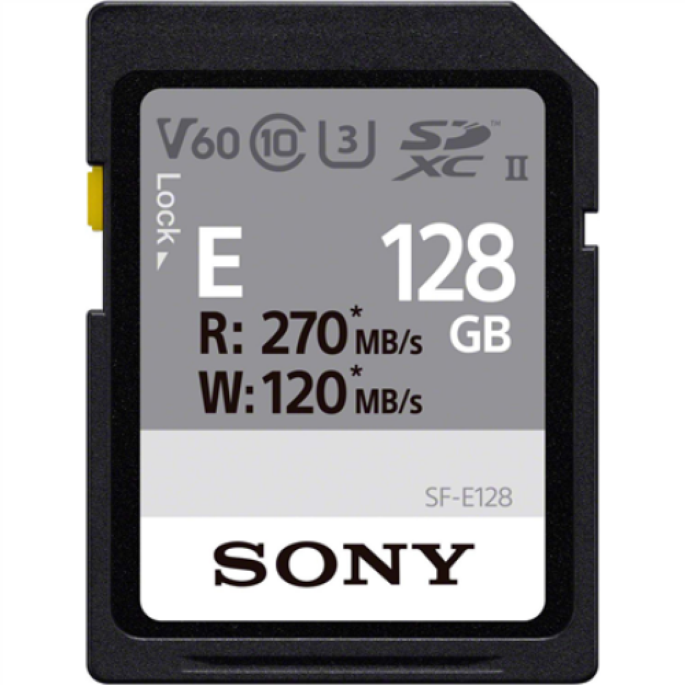 Sony 128GB SF-E Series SDXC UHS-II Memory Card, V60