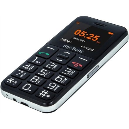 myPhone Halo Easy , Black , 1.77 , TFT , 24 MB , 32 MB , Single SIM , Bluetooth , Main camera resolution 0.3 MP , 1000 mAh