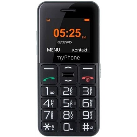 myPhone Halo Easy , Black , 1.77 , TFT , 24 MB , 32 MB , Single SIM , Bluetooth , Main camera resolution 0.3 MP , 1000 mAh