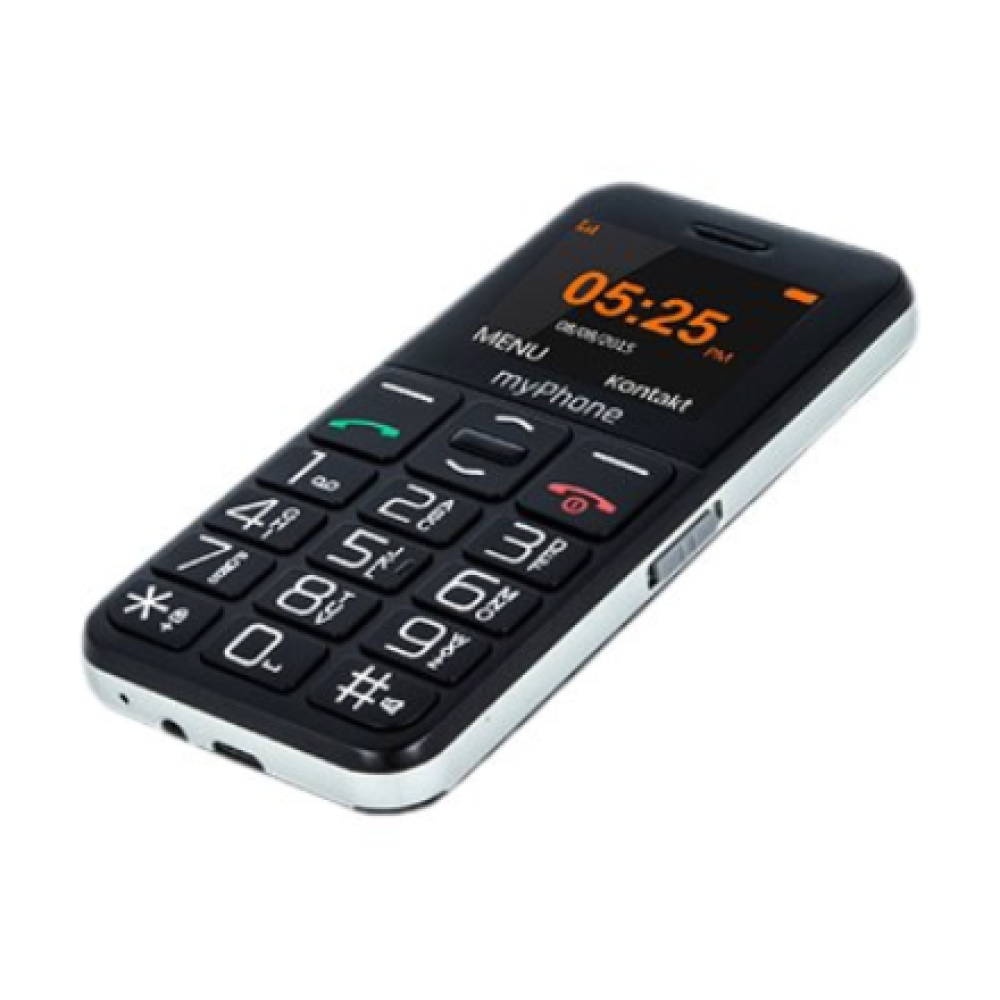 myPhone Halo Easy , Black , 1.77 , TFT , 24 MB , 32 MB , Single SIM , Bluetooth , Main camera resolution 0.3 MP , 1000 mAh