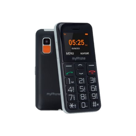 myPhone Halo Easy , Black , 1.77 , TFT , 24 MB , 32 MB , Single SIM , Bluetooth , Main camera resolution 0.3 MP , 1000 mAh