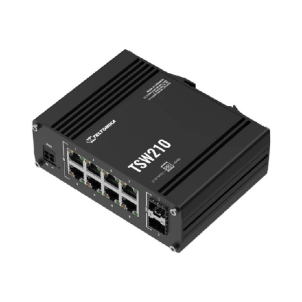 Teltonika Switch 8 GbE, 2 SFP ports , TSW210