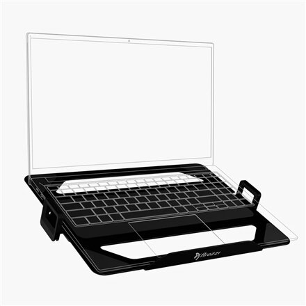 Arozzi , Alzare AZ-ALZARE-LH-BK , Adjustable , Laptop Holder , Black , 18