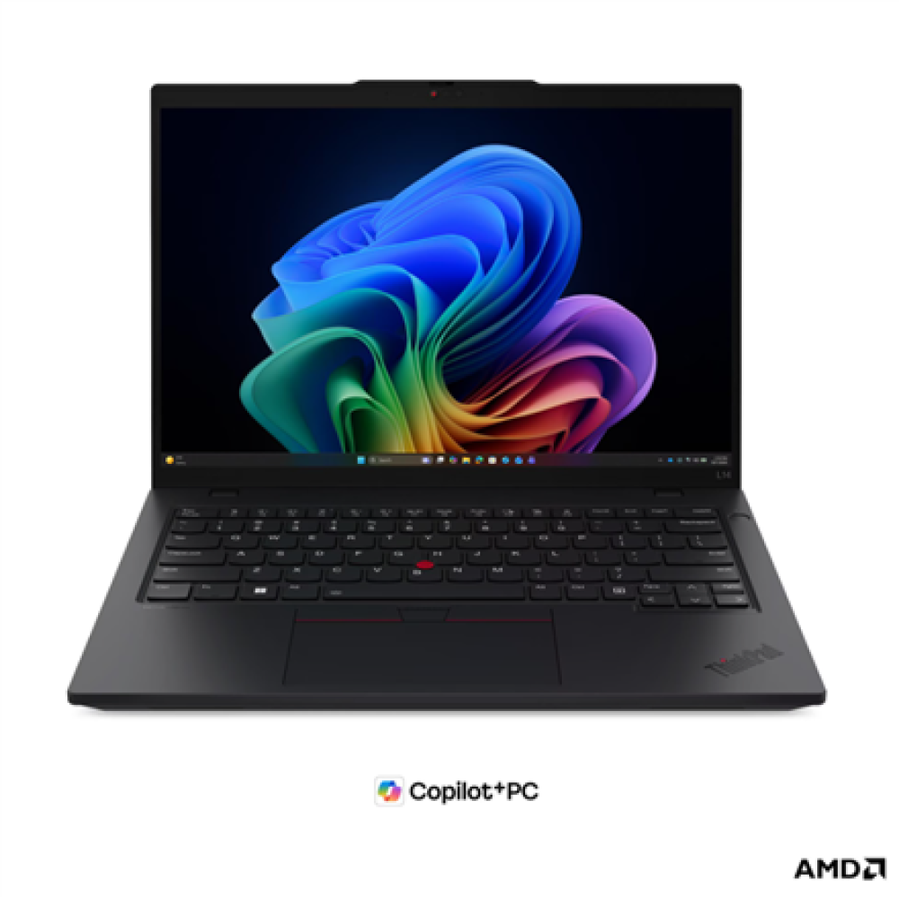 Lenovo ThinkPad L14 G7 AMD , Black , 14 , IPS , WUXGA , 1920 x 1200 pixels , Anti-glare , AMD Ryzen AI 5 , 430 , 24 GB , SODIMM DDR5 , Solid-state drive capacity 512 GB , AMD Radeon 840M Graphics , Windows 11 Pro , 802.11be , Bluetooth version 5.4 , 4G up