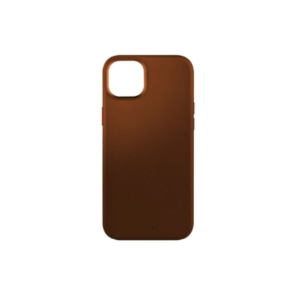 Fixed MagLeather , Back cover , Apple , iPhone 16 Plus , Leather , Brown
