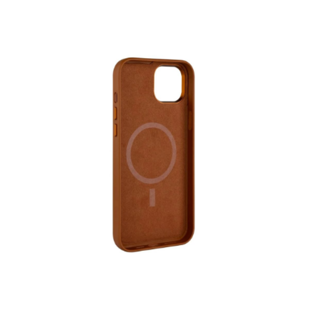 Fixed MagLeather , Back cover , Apple , iPhone 16 Plus , Leather , Brown