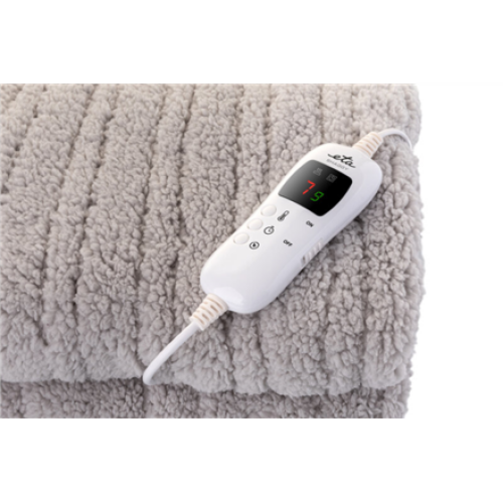 ETA , Electric Heated Blanket , 4325 90000 , Number of heating levels 9 , Number of persons 1 , Washable , Remote control , Shu velveteen & Coral fleece , 120 W , Beige