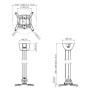 Vogels PPC1585 Projector ceiling mount, White , Vogels , Projector Ceiling mount , Turn, Tilt , Maximum weight (capacity) 15 kg , White