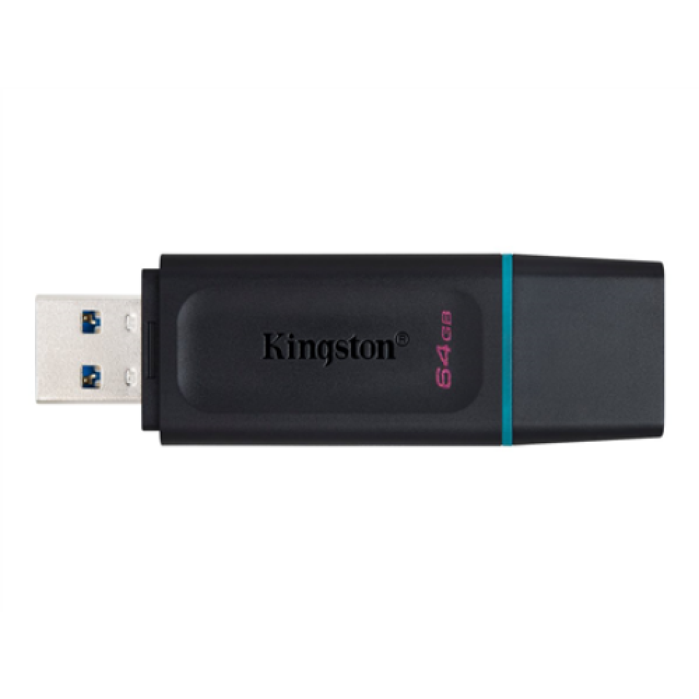 Kingston , DataTraveler Exodia USB Flash Drive , 64 GB , USB 3.2 Gen 1 , Black/Blue