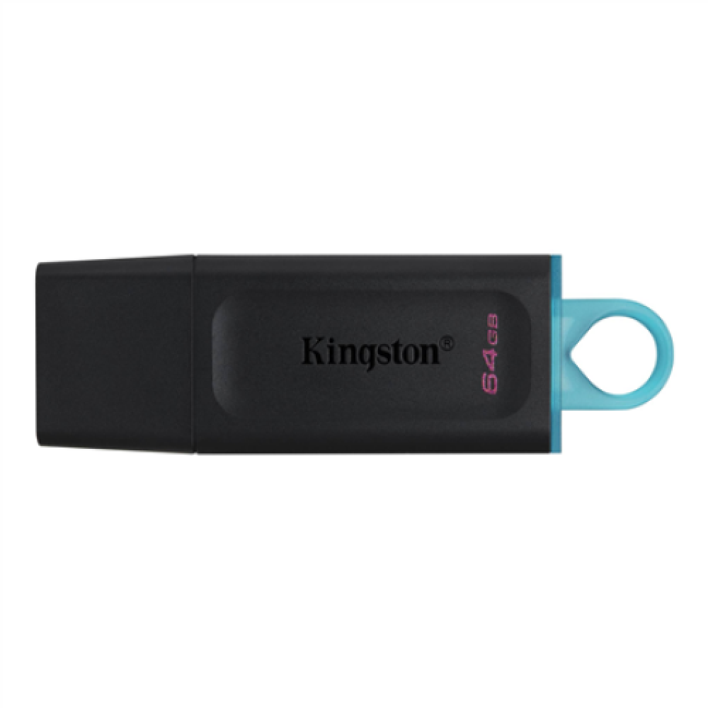 Kingston , DataTraveler Exodia USB Flash Drive , 64 GB , USB 3.2 Gen 1 , Black/Blue