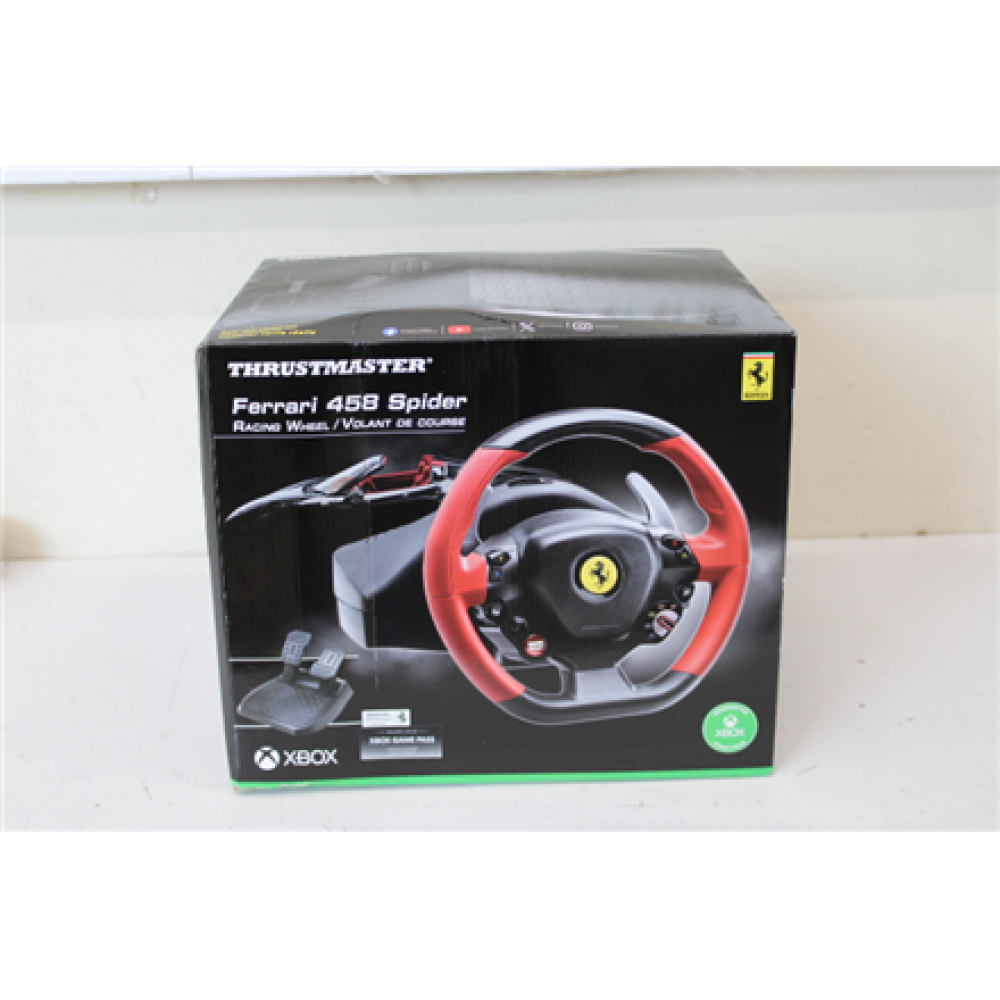 SALE OUT. Thrustmaster Steering Wheel Ferrari 458 Spider Racing Wheel, Black/Red , Thrustmaster , Steering Wheel Ferrari 458 Spider Racing Wheel , DAMAGED PACKAGING , Black/Red