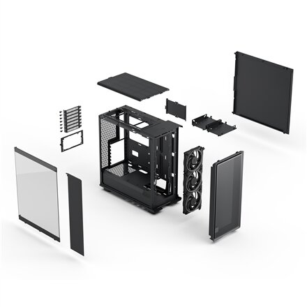 Fractal Design Case , Epoch , ATX , Black TG RGB Light Tint