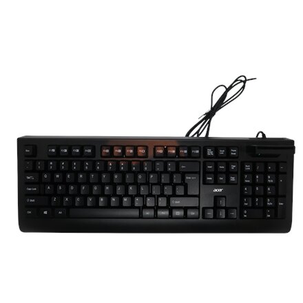 Acer AKW320 , Keyboard , Wired , US , Smart Card Reader , Black , Retil pack