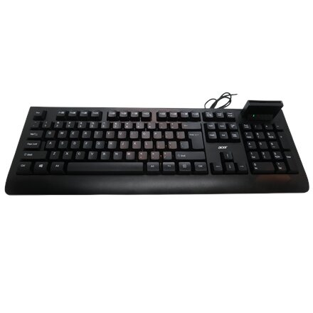 Acer AKW320 , Keyboard , Wired , US , Smart Card Reader , Black , Retil pack