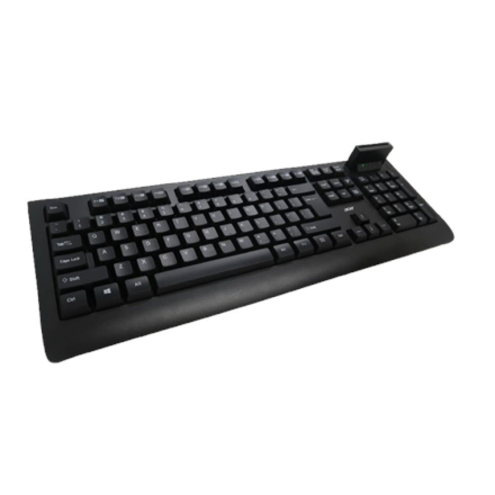 Acer AKW320 , Keyboard , Wired , US , Smart Card Reader , Black , Retil pack