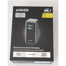 SALE OUT. Anker Power Bank, 200 W , Prime , 20000 mAh , Black , UNPACKED, SMALL SCRATCHED ON TOP