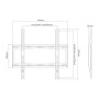 Sunne , Wall mount , 32-55-EF , Fixed , 32-55 , Maximum weight (capacity) 40 kg , Black