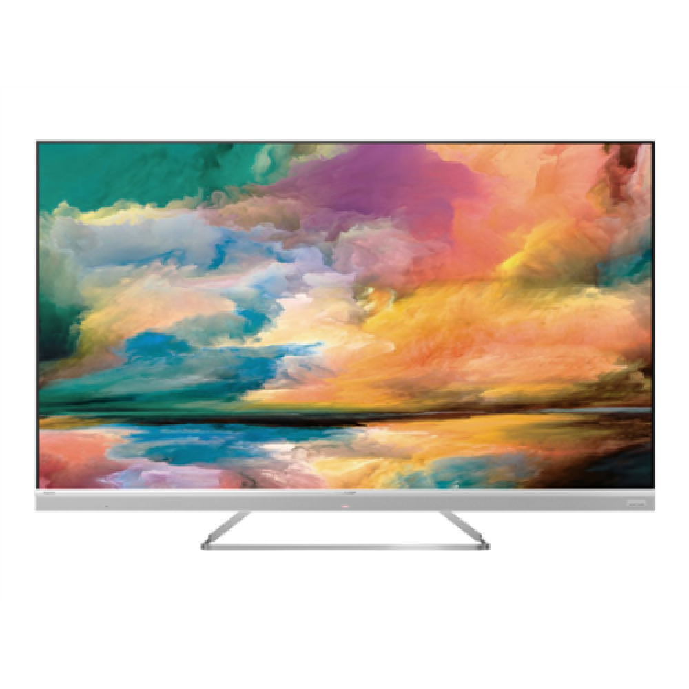 Sharp 55EQ4EA 55 (139cm) Quantum Dot 4K Ultra HD Smart Android TV, Dolby Vision, Dolby Atmos, Harman/Kardon Speakers, Silver Sharp 55EQ4EA 55 (139 cm) Android 11 3D UHD Wi-Fi DVB-T/T2/C/S/S2 (MPEG4 + H.265/HEVC (10-bit)) Silver