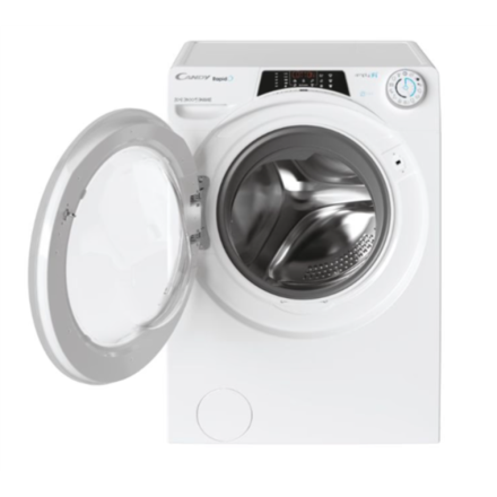 Candy Washing Machine , RO 16106DWME/1-S , Energy efficiency class A , Front loading , Washing capacity 10 kg , 1600 RPM , Depth 58 cm , Width 60 cm , Display , TFT , Steam function , Wi-Fi , White