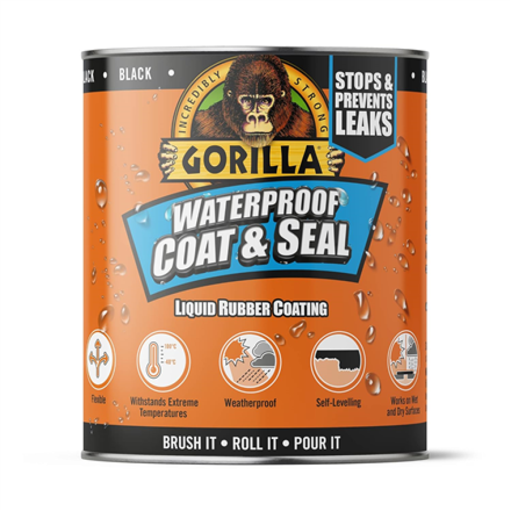 Gorilla , Waterproof Coat & Seal, Black