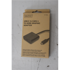 SALE OUT. DIGITUS USB Type-C to HDMI Adapter, 4K@30Hz black , Digitus USB Type-C to HDMI Adapter , DA-70852 , Black , USB Type-C , UNPACKED, SCRATCHED , 0.15 m