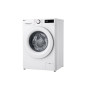 LG Washing Machine , F2WR509SWW , Energy efficiency class A , Front loading , Washing capacity 9 kg , 1200 RPM , Depth 48 cm , Width 60 cm , Display , LED , Steam function , Direct drive , White