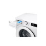 LG Washing Machine , F2WR509SWW , Energy efficiency class A , Front loading , Washing capacity 9 kg , 1200 RPM , Depth 48 cm , Width 60 cm , Display , LED , Steam function , Direct drive , White
