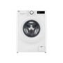 LG Washing Machine , F2WR509SWW , Energy efficiency class A , Front loading , Washing capacity 9 kg , 1200 RPM , Depth 48 cm , Width 60 cm , Display , LED , Steam function , Direct drive , White