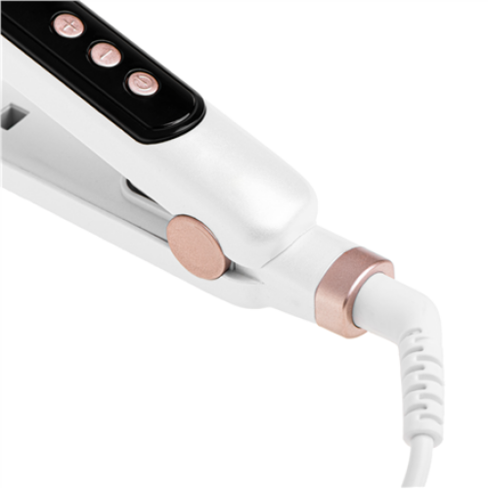 Adler Hair Straightener - Wide , AD 2325 , Ceramic heating system , Display LCD , Temperature (min) 150 °C , Temperature (max) 210 °C , Number of heating levels 7 , 120 W , White
