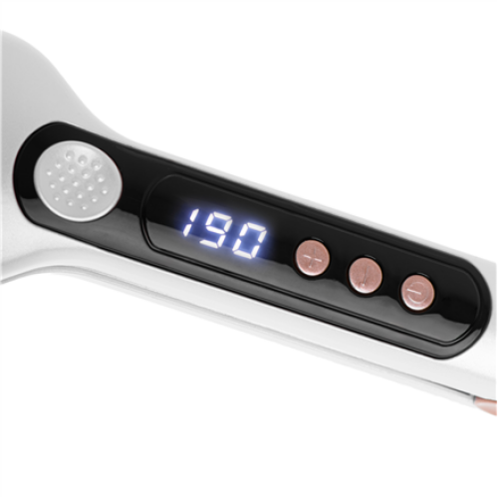 Adler Hair Straightener - Wide , AD 2325 , Ceramic heating system , Display LCD , Temperature (min) 150 °C , Temperature (max) 210 °C , Number of heating levels 7 , 120 W , White