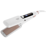 Adler Hair Straightener - Wide , AD 2325 , Ceramic heating system , Display LCD , Temperature (min) 150 °C , Temperature (max) 210 °C , Number of heating levels 7 , 120 W , White