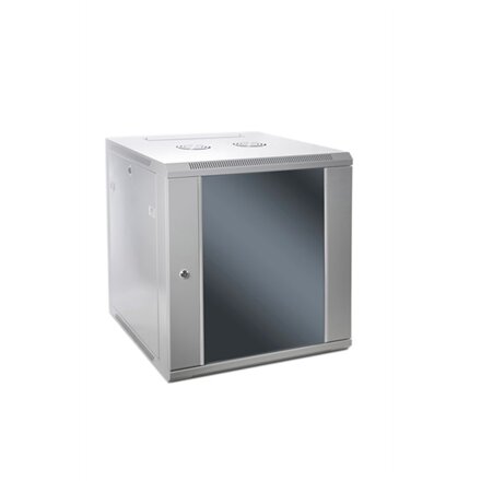 SOMI Networks , 6U, 19″ Network Wall Cabinet , 6U-60/40C , Gray , With Front Glass Doors; Assembled , Depth: 40 cm
