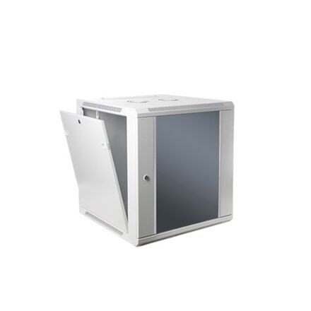 SOMI Networks , 6U, 19″ Network Wall Cabinet , 6U-60/40C , Gray , With Front Glass Doors; Assembled , Depth: 40 cm