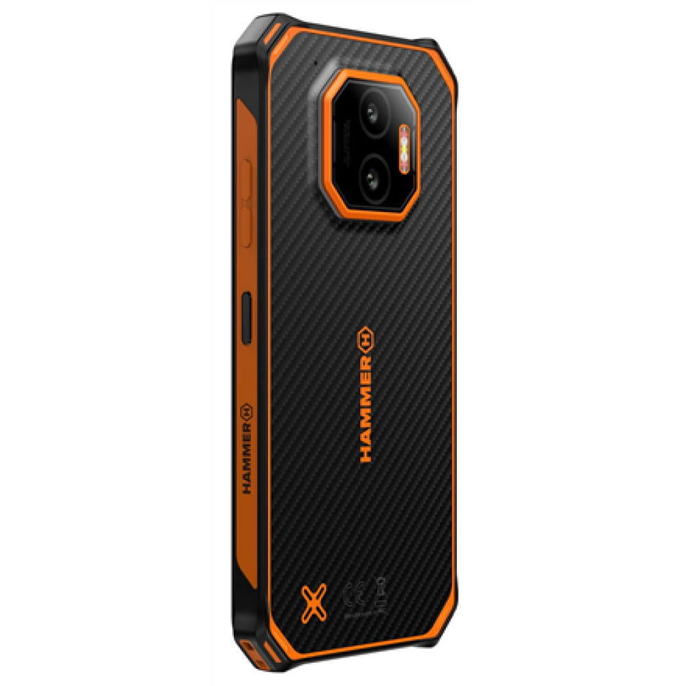 Hammer Energy X2 , Orange , 6.1 , IPS , 1560 x 720 pixels , Mediatek , Internal RAM 6 GB , 128 GB , Dual SIM , 4G , Main camera resolution 50 MP , Android , 15 , 5000 mAh