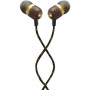 Marley , Earbuds , Smile Jamaica , Wired , In-ear , Microphone , Brass